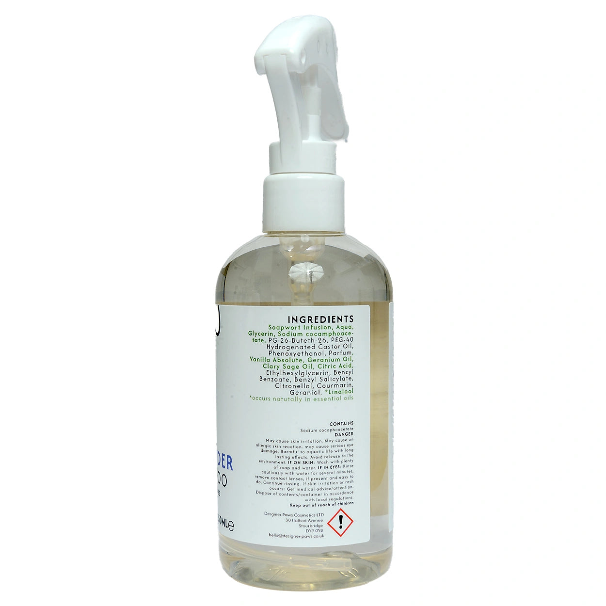 Baby Powder Dry Shampoo for dogs