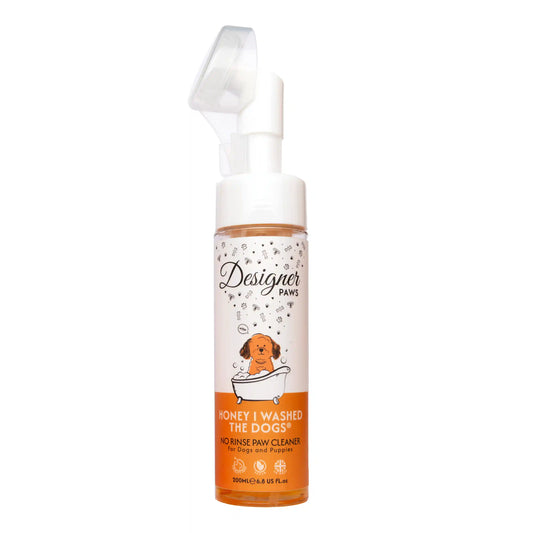 Honey I Washed the Dogs® Waterless Paw Cleaner with Soft Silicone Brush 200ml