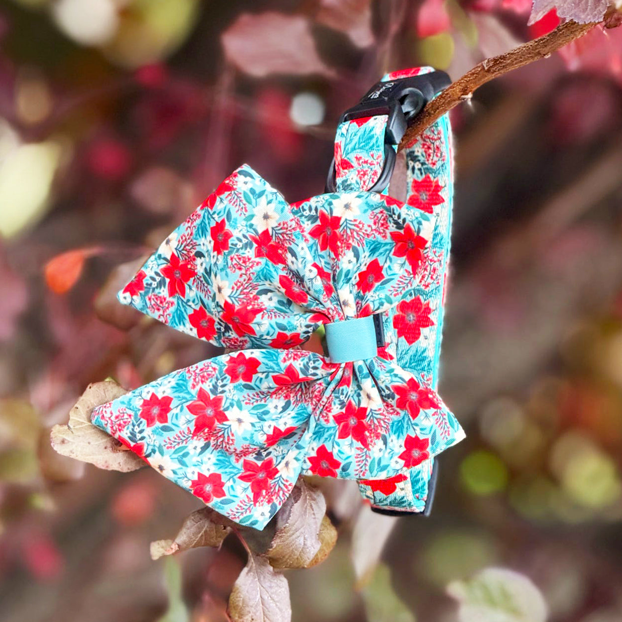 Poinsettia Garden Sailor Bow