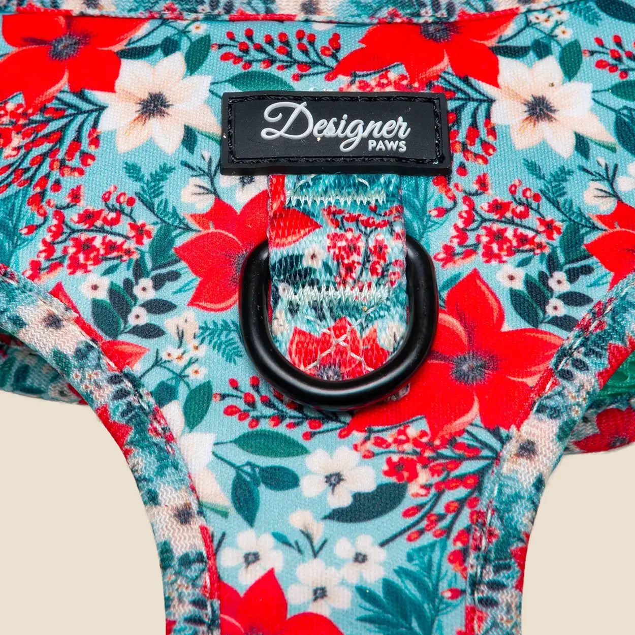 Poinsettia Garden Harness Close-up