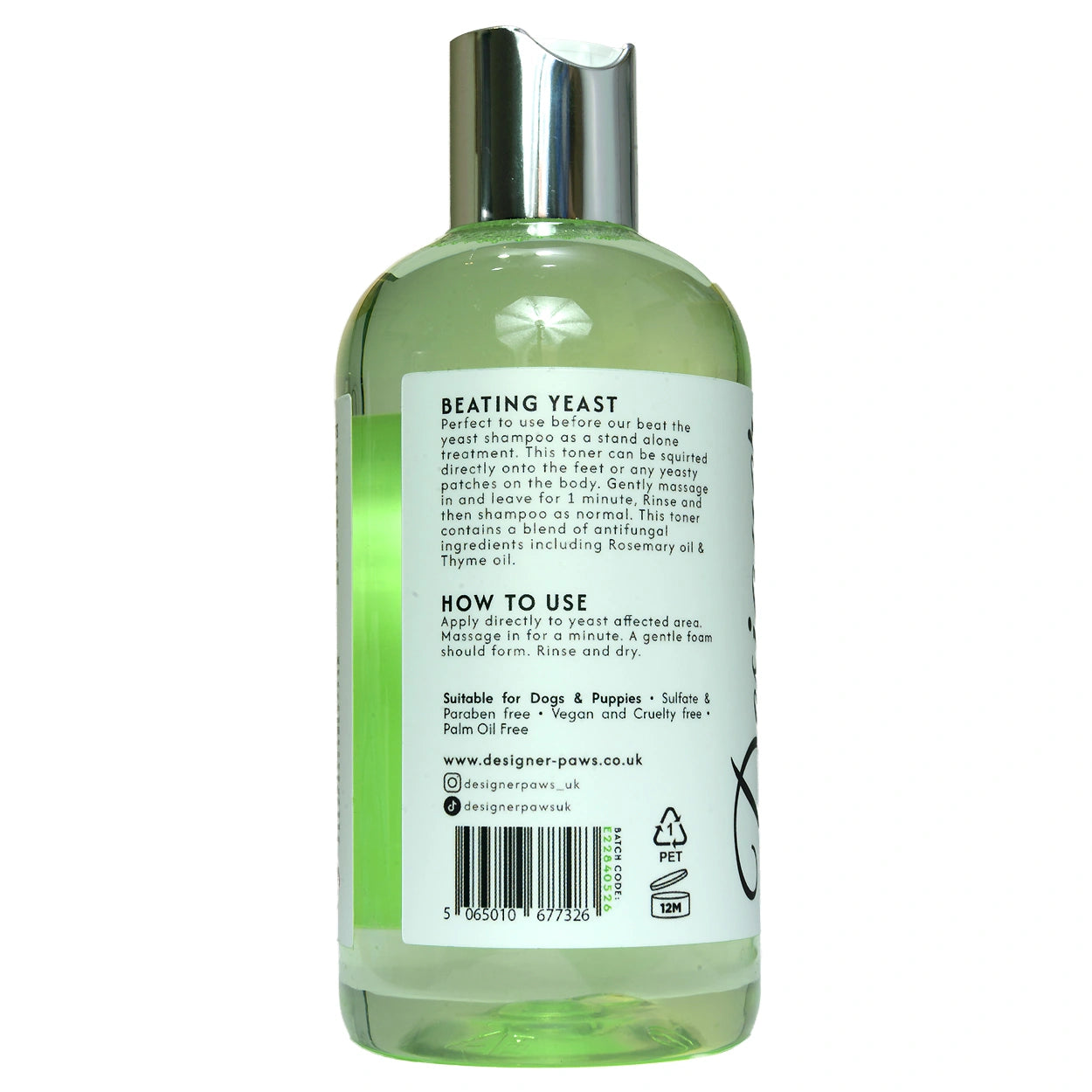 Stinky Feet Toner for Dogs side view