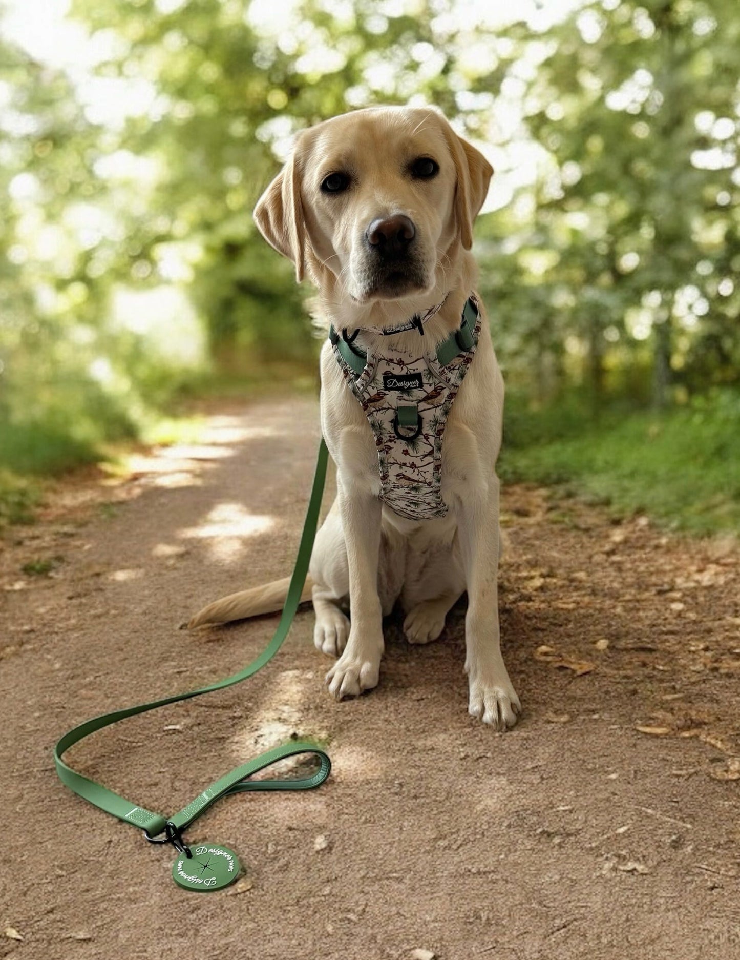 Dog modelling Frosted finch Harness , Collar and Lead