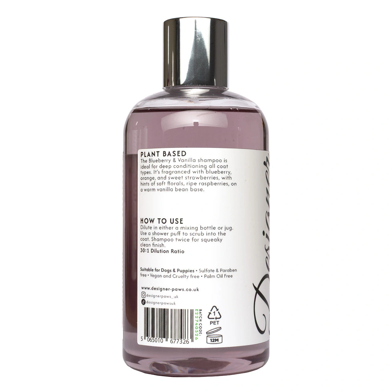 Blueberry Vanilla Dog Shampoo