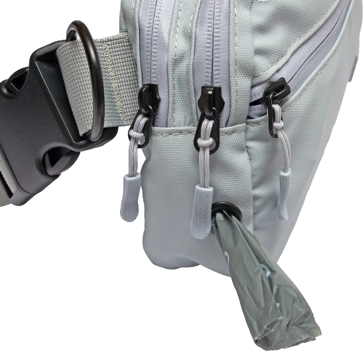 Gray Bag 3 pockets poo bag dispencer