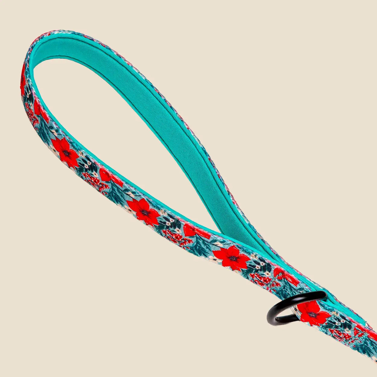 Poinsettia Garden Pattern Lead Close-up