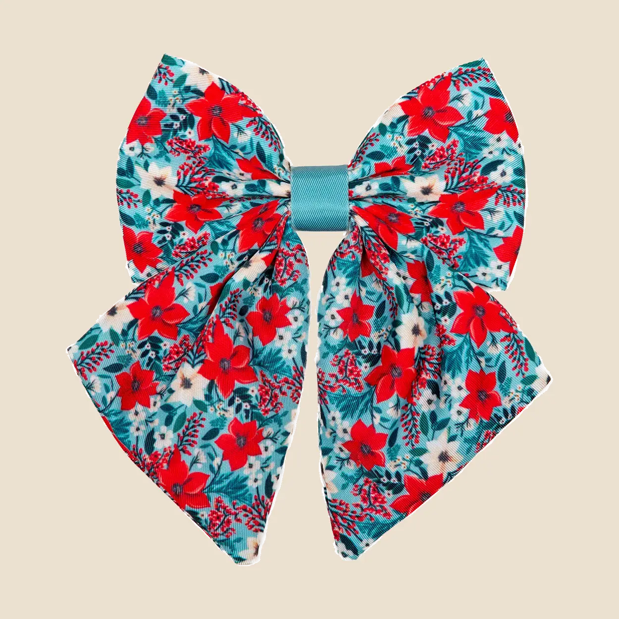 Poinsettia Garden Sailor Bow